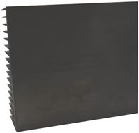 Heatsink, 17 LED Flood, 250 x 25 x 200mm, Screw mount