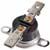 Thermostat,  1/2 Disc,  Automatic Reset,  SPST,  .250 Quick Connect