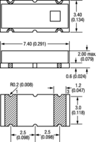4MHz Ceramic Resonator, 30pF, 0.5% Tol, SMD