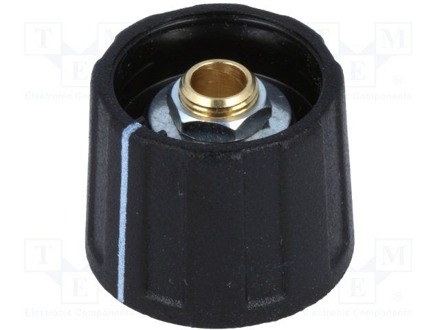 Knob black matt 20 mm, A2620060, OKW