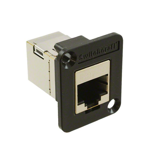 Shielded Modular Connector, 16 Pos, Panel Mount, Through Hole