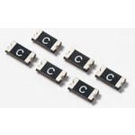 PTC Resettable Fuse 1.1A(hold) 2.2A(trip) 8VDC 100A 0.8W 0.1s 0.04Ohm SMD Solder Pad 1206 T/R