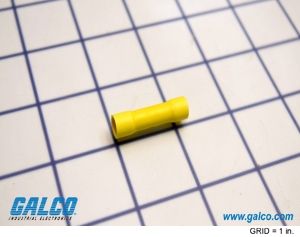 Copper Crimp Wire Terminal, 14-16 AWG, Tin Plated, Non-Insulated