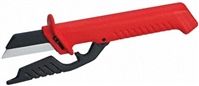 KNIPEX         98 56             185mm Plastic Cable Knife for 50mm Blades