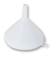 FUNNEL, PE, PK10; Material: HDPE; Funnel Diameter: 80mm; Stem Diameter: 9mm; External Length / Height: 80mm ; RoHS...