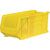 Storage Bin;  Polypropylene;  Yellow;  23-7/8 in. L X 11 in. W X 10 in. H