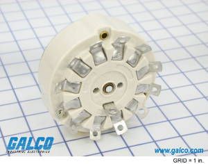 Switch Rotary SP12T 12 Flatted Shaft Quick Connect/Solder 50A 300VAC 20VDC