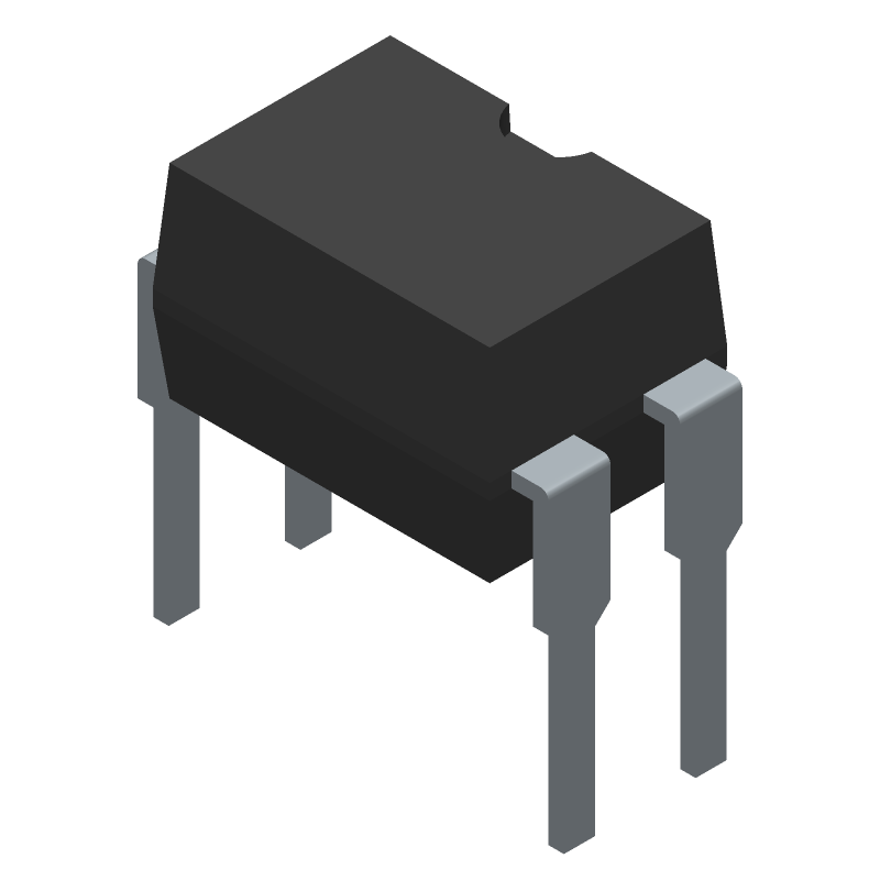 Transistor Output Optocoupler, 1-Element, 5000V Isolation, GREEN, DIP-4