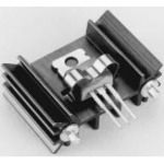 Heat Sink, Extruded, Aluminum, Anodized