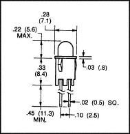LED GREEN 1/4 HOLE PANEL MOUNT