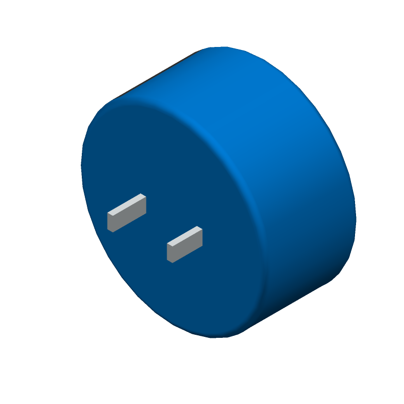 5.5V 100mF Radial Through Hole Capacitor