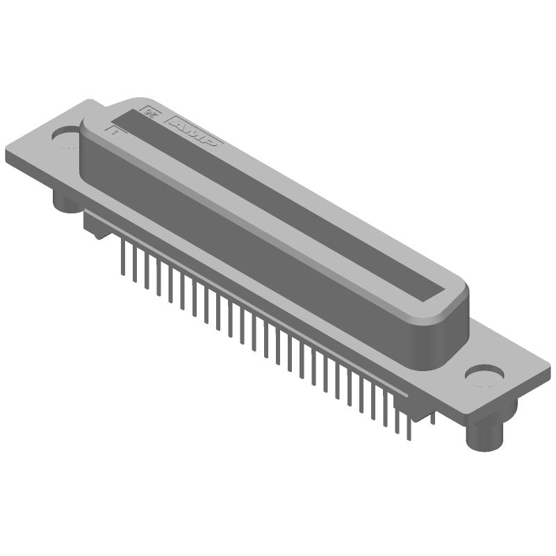 50 Pos IEEE 488 Connector, Straight, Solder, Panel Mount, Shielded