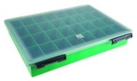 Raaco 32 Cell Green PP Compartment Box, 57mm x 338mm x 260mm