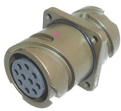 Conn Circular PIN/SKT 10 POS Crimp ST Panel Mount 10 Terminal 1 Port