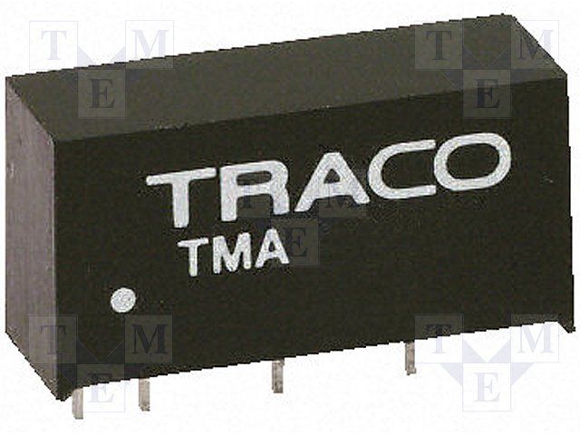 24VDC to 5VDC 1W Isolated DC/DC Converter, SIP, 200mA