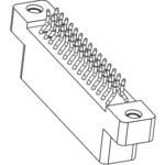 Conn Card Edge F 56 POS 2.54mm Solder ST Thru-Hole