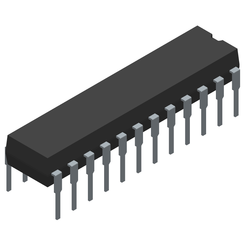 Standard SRAM, 64KX4, 20ns, CMOS, PDIP24, DIP-24