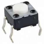 Tactile Switch SPST-NO 20mA 15V Through Hole