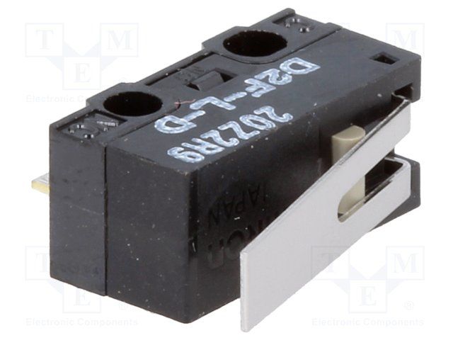 SPDT Snap Action Switch, 3A 125VAC 30VDC, Hinge Lever, Solder