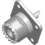 RF UHF Connector, Female, Panel Mount, Solder, 300MHz, 500V