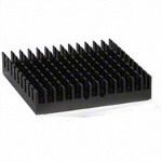 Heat Sink Passive BGA Cross-Cut SMD 9.2°C/W Black Anodized