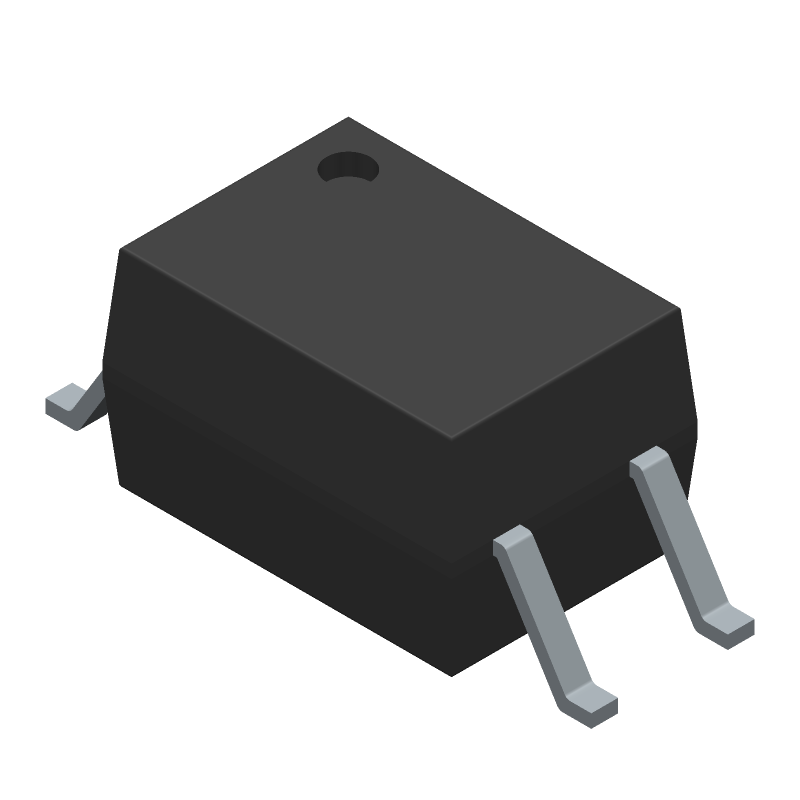 Optocoupler - Transistor Output, 1 CHANNEL TRANSISTOR OUTPUT OPTOCOUPLER, GREEN, SMD, 4 PIN