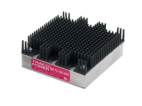 TRACOPOWER Isolated DC-DC Converter, Vin 43 160 V dc, Vout 5V dc, I/O isolation 2250V dc