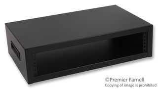 Steel Rack Enclosure 19"x13"x5.5" Black Desktop Mount