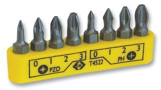 CK TOOLS         T4522             BIT SET, PHILLIPS/POZI, 8PC