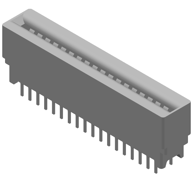36 Pos Card Edge Conn, 2.54mm Pitch, Straight, Thru-Hole, 400V, 3A
