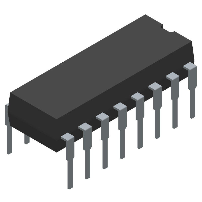 50V 1.5A Quad Darlington Switch, NPN, PDIP