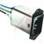 Mains Power Connector, 10A, 250VAC, Male, 3 Pos, Shielded