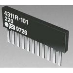 Res Thick Film NET 160 Ohm 2% 1.25W 100ppm/C ISOL Molded 10-Pin SIP Pin Thru-Hole