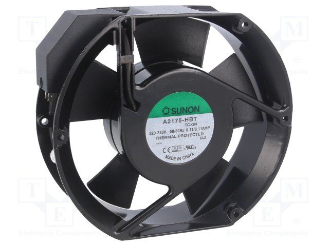 Axial Fan 171.5x51mm 220/240VAC Ball Bearing 239CFM 3200RPM
