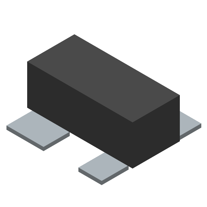NPN BJT Transistor, 30V, 100mA, 250MHz, SMT