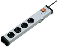 Type F - German Schuko 4 Gang Power Distribution Unit 1.5m Cable, 16A, 250 V ac With Rcd Protection