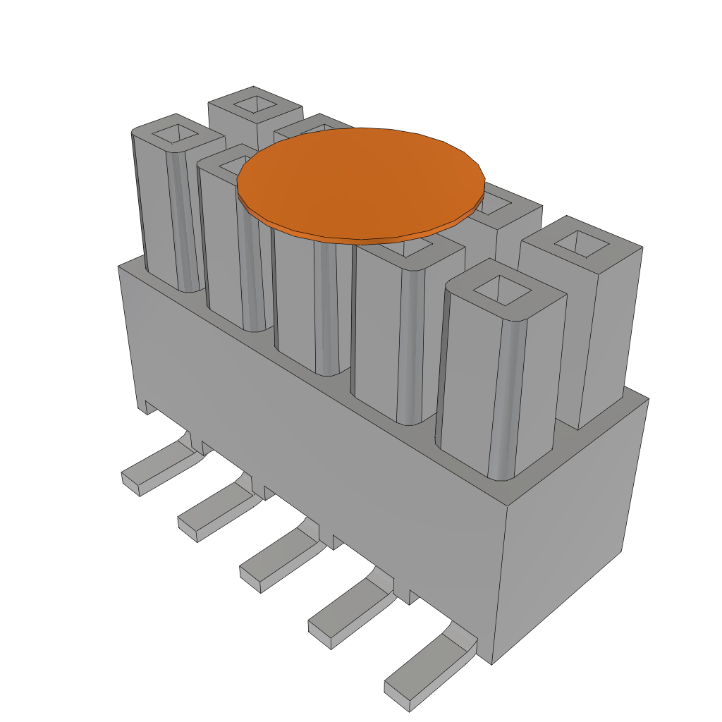 Conn Isolated Power Socket Strip SKT 10 POS 2.54mm Solder ST Top Entry SMD Mini Mate® Tube