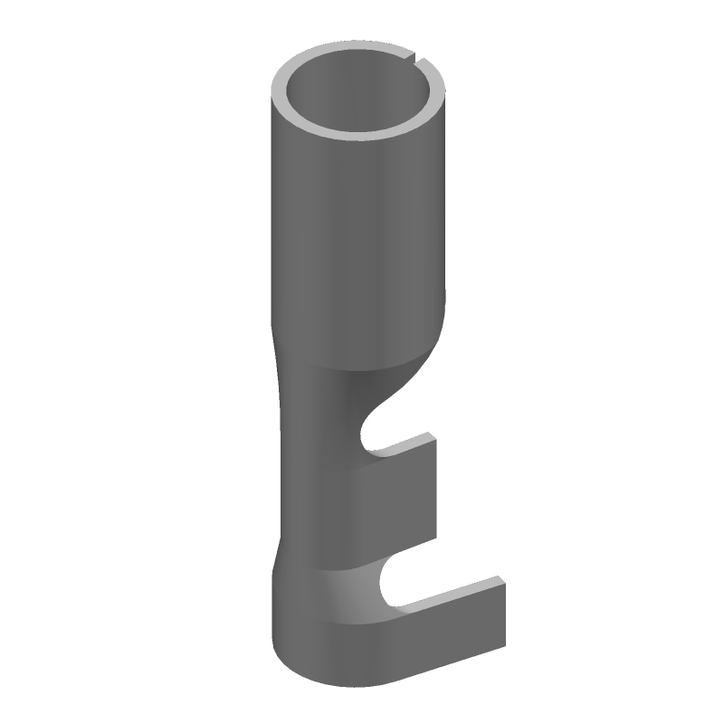 Signal Contact, Brass/Tin, 14-20AWG, Cable Mount, Straight