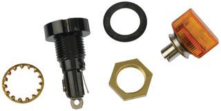 15A 32V Illuminated Fuse Holder, Panel Mount, Thermoplastic