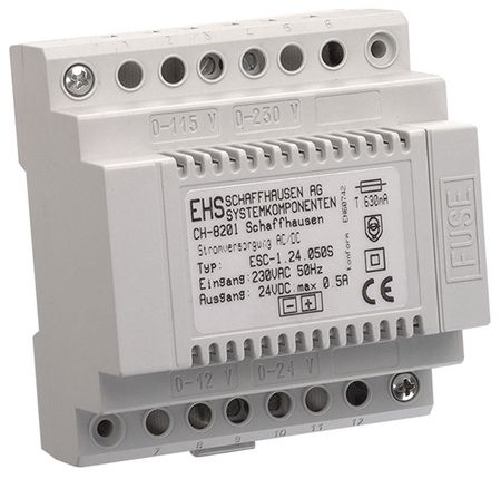 DC power supply 24 VDC 0.5 A, TBD2/AL.0050.24/F5, Comatec EHS