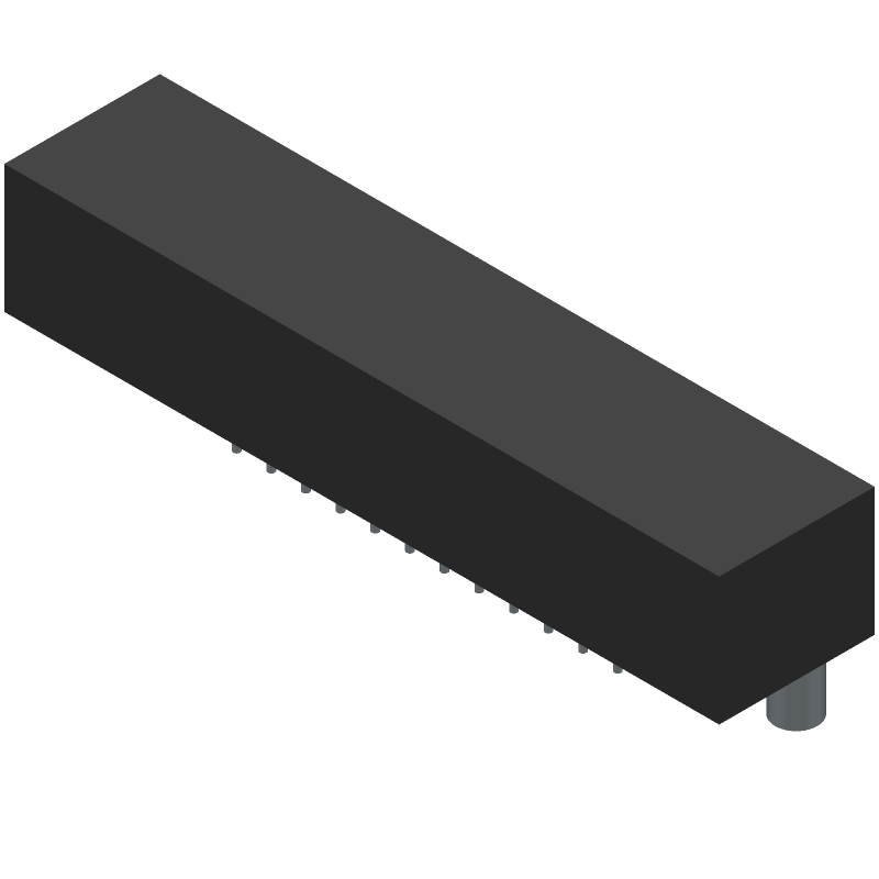 50 Pos Female D-Sub Connector, 2.54mm Pitch, Solder, Right Angle, Shielded