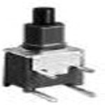 Pushbutton Switch, SPDT, On-(on), Momentary, 0.02A, 20VDC, 5 PCB Hole Cnt, Solder Terminal, Through Hole-right Angle