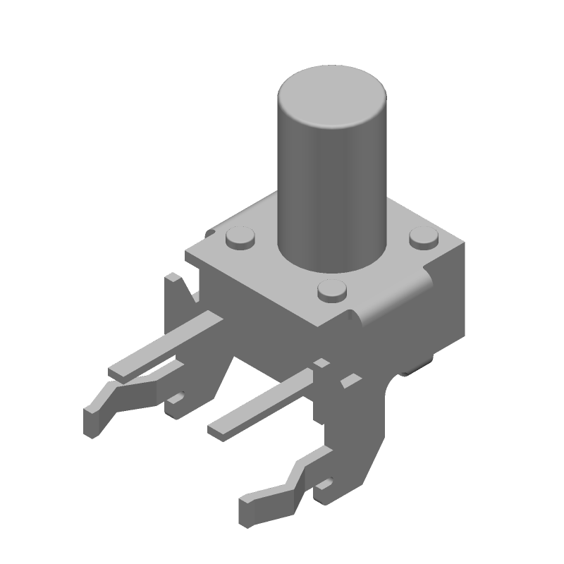 Tactile Switch SPST 50mA 24VDC Thru-Hole PC Pins