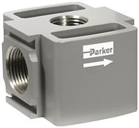 Parker 4 stations G 1/2, G 1/4, G 3/4 Manifold Base, Aluminium 1/2 in, 1/4 in, 3/4 in G