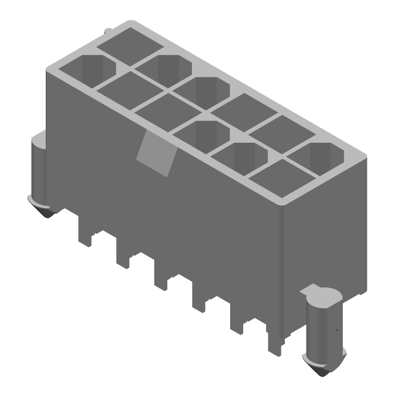 12 Pos 9A 600V Male Pin Header, Wire-to-Board, Through Hole, Beige