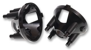 CARCLO OPTICS         10491             HOLDER, 15.8MM, 2.0MM PIN, BLACK ACULED