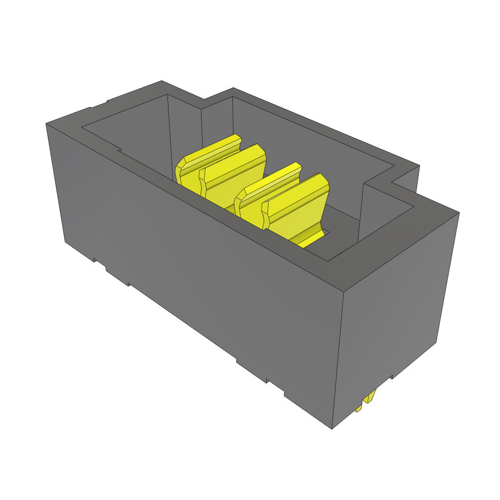 Conn Strip HDR 2 POS 2mm Solder ST Thru-Hole 6 Terminal 1 Port