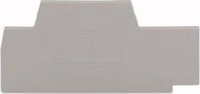 Connector Accessories End and Intermediate Plate Straight Gray Box