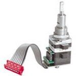 Optical Encoder Rotary Incremental Flat 0.035N.m Straight Digital Square Wave Panel Mount Connector 4CPR