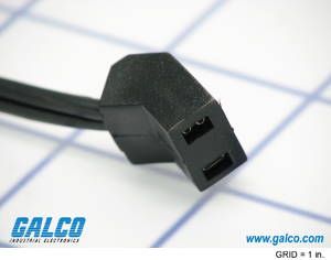 Cable Assembly AC Power 0.609m Fan Terminal 2 POS F 18AWG